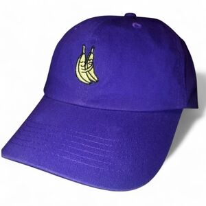 🔥URBAN OUTFITTERS Purple Spooning Bananas Adjustable Strap Baseball Cap/ Hat OS